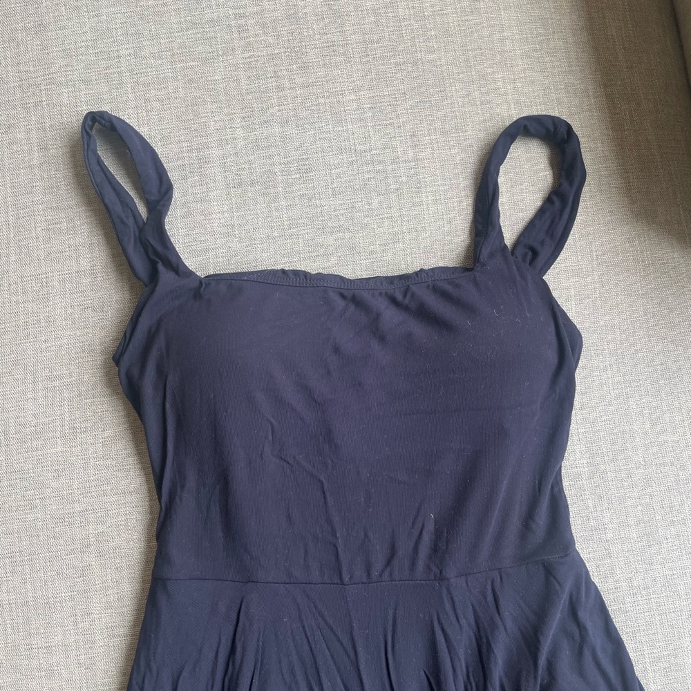 EUC OGL Navy Sleeveless Midi Dress with built-in bra - Picture 2 of 7